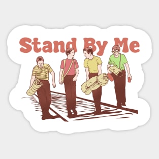 Stand By Me Character Montage Sticker